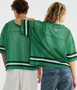 Philadelphia Eagles Boxy Mesh Top