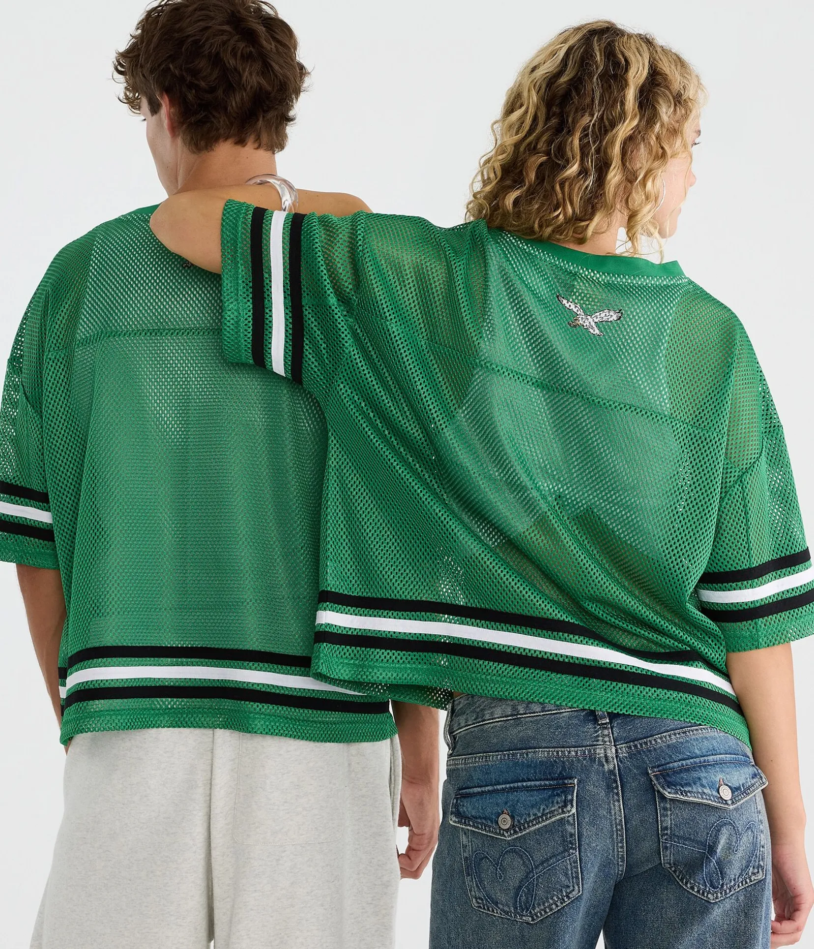 Philadelphia Eagles Boxy Mesh Top