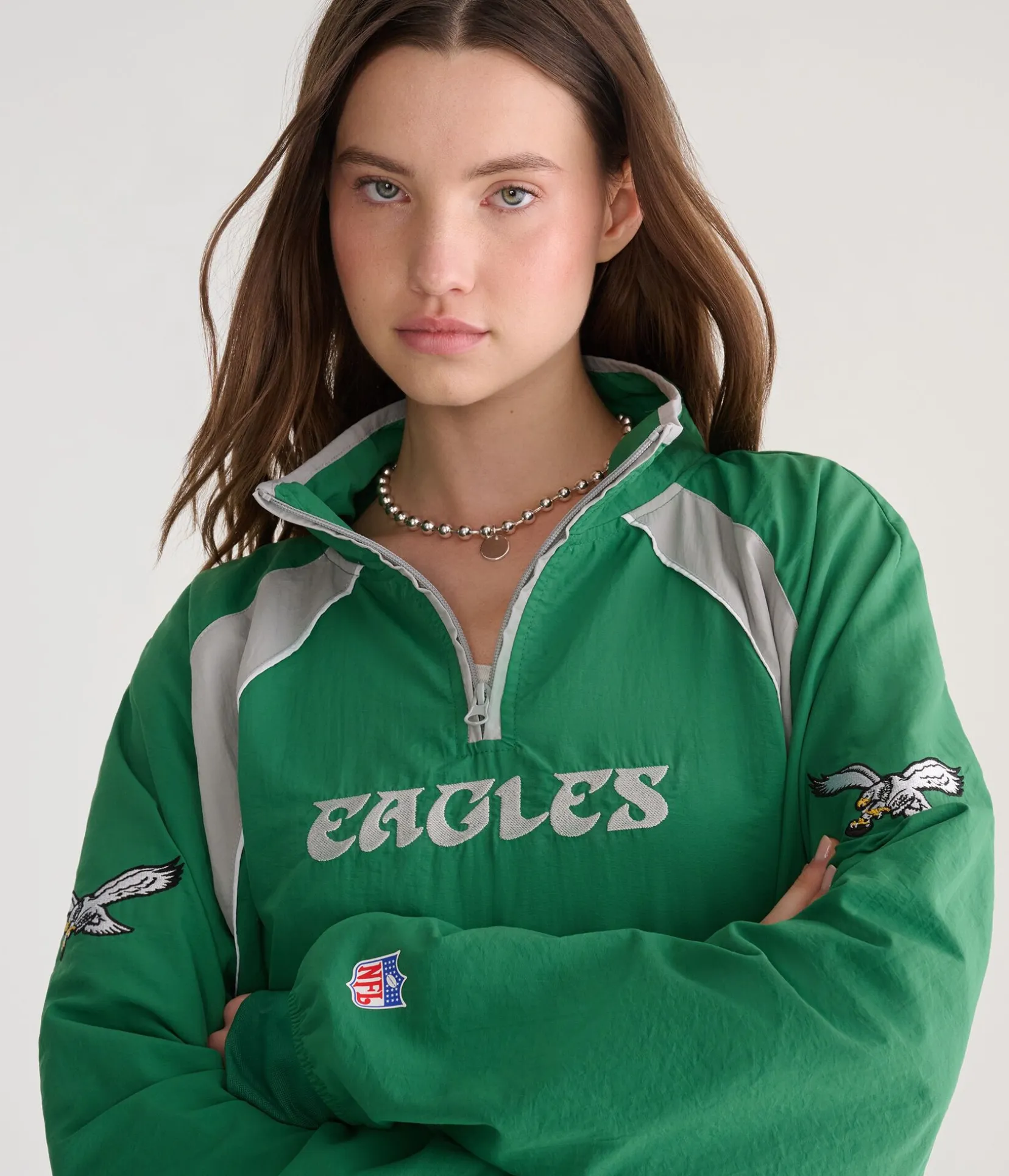 Philadelphia Eagles Quarter-Zip Track Jacket