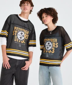Pittsburgh Steelers Boxy Mesh Top