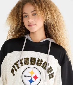Pittsburgh Steelers Colorblock Mesh Top