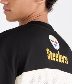 Pittsburgh Steelers Colorblock Mesh Top