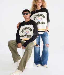 Pittsburgh Steelers Colorblock Mesh Top