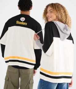 Pittsburgh Steelers Colorblock Mesh Top