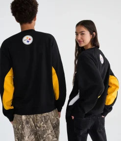 Pittsburgh Steelers Colorblock Crew Sweatshirt