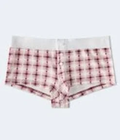 Plaid Hearts Mini Boxer