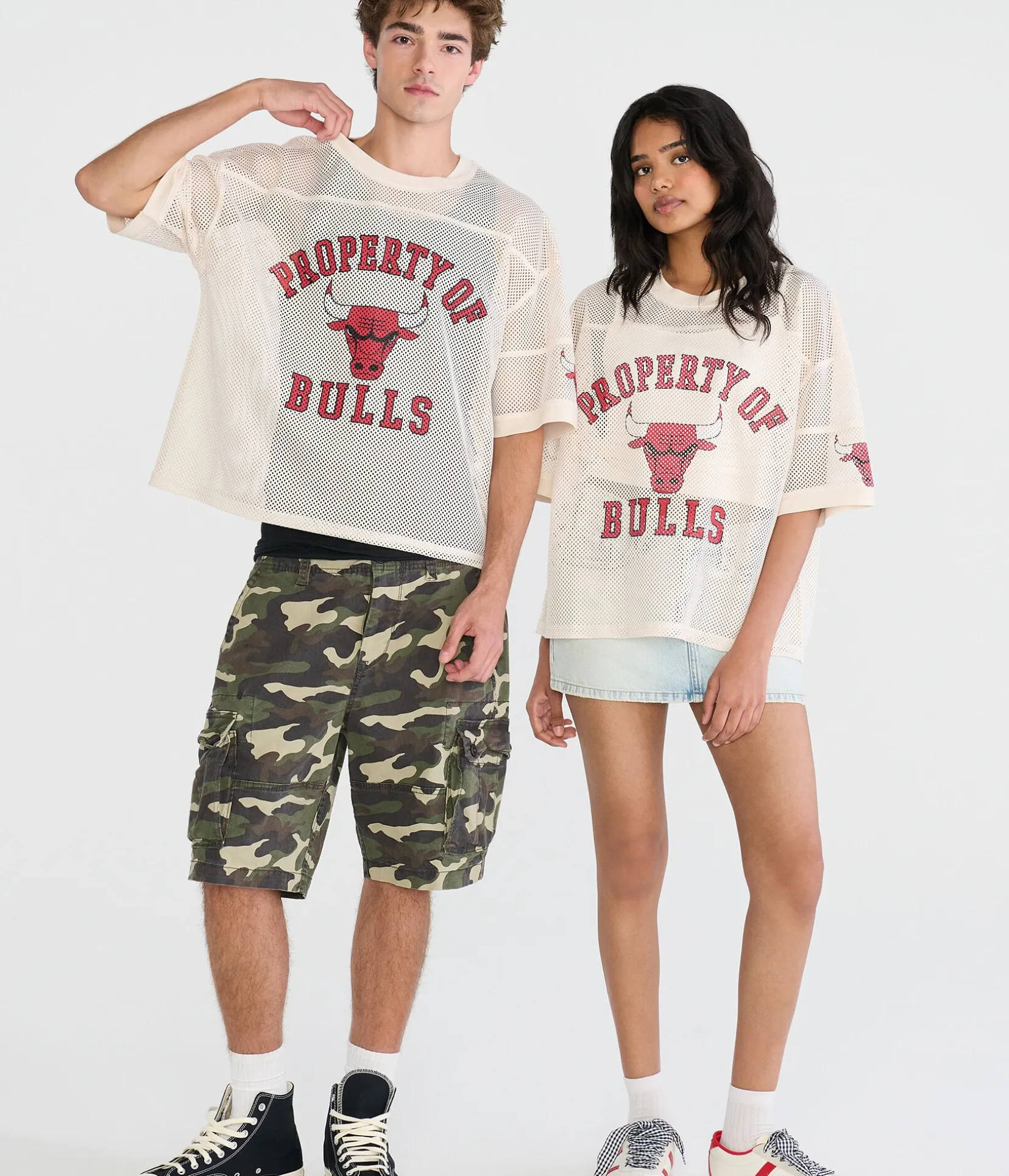Property Of Chicago Bulls Boxy Mesh Tee