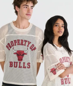 Property Of Chicago Bulls Boxy Mesh Tee