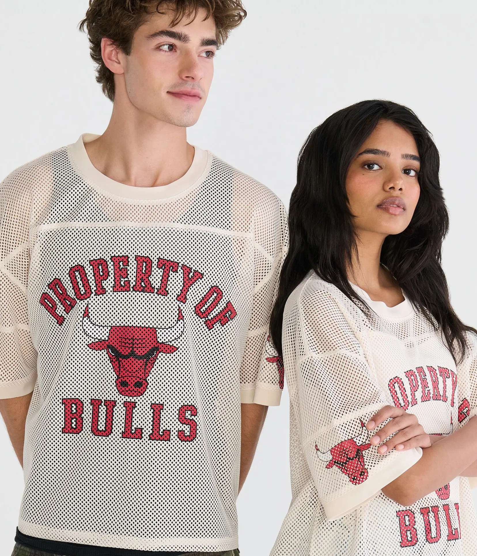 Property Of Chicago Bulls Boxy Mesh Tee