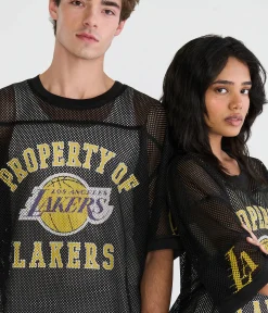 Property Of Los Angeles Lakers Boxy Mesh Tee