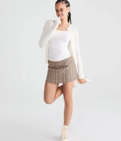 Ribbed Crew Cardigan