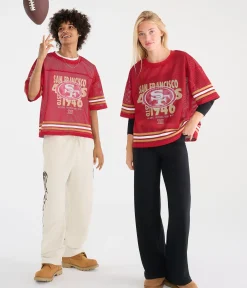 San Francisco 49ers Boxy Mesh Top