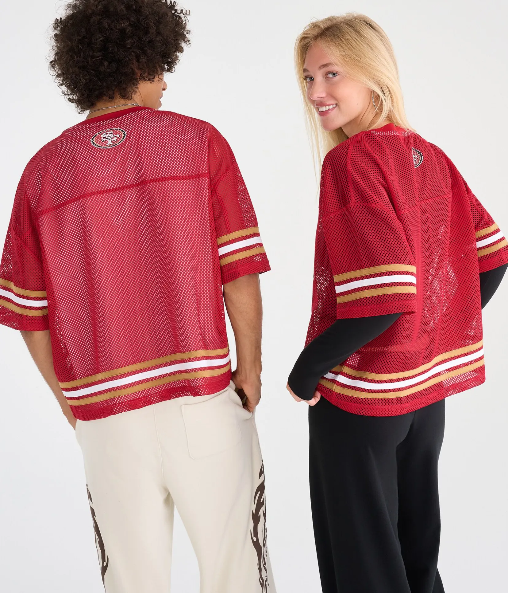 San Francisco 49ers Boxy Mesh Top