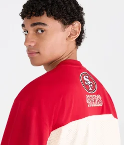 San Francisco 49ers Colorblock Mesh Top