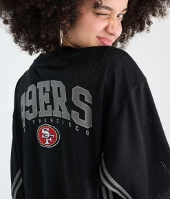 San Francisco 49ers Striped Mesh Top