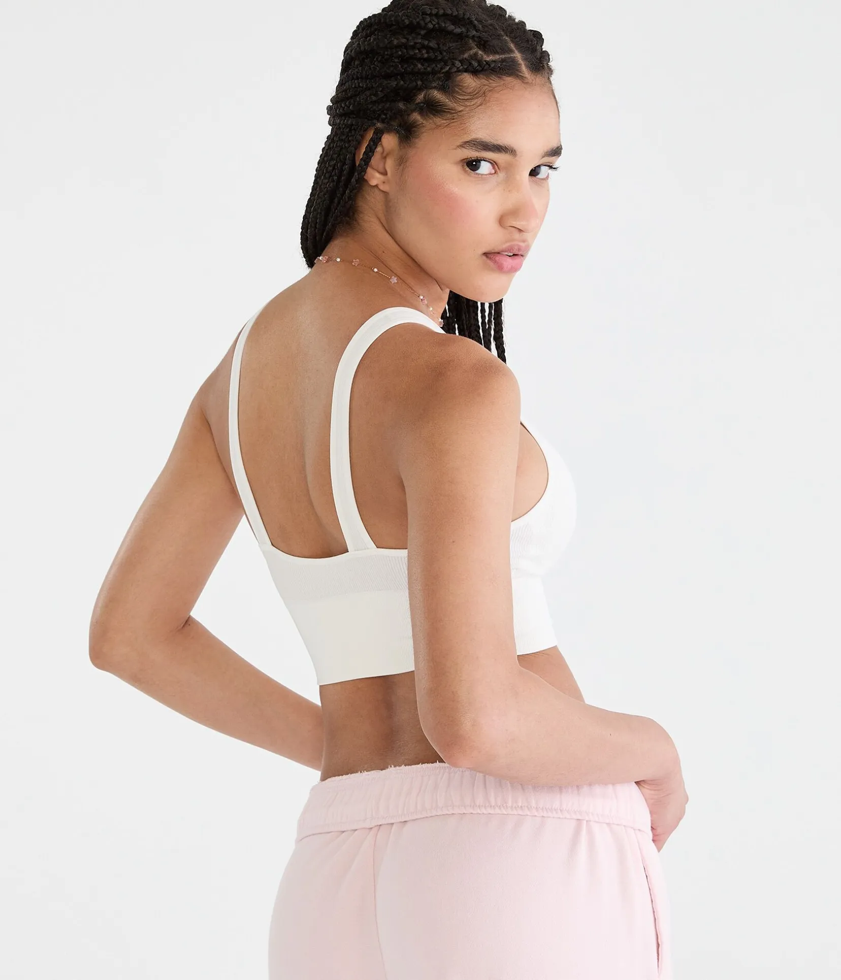 Seamless Scoop Long-Line Bralette