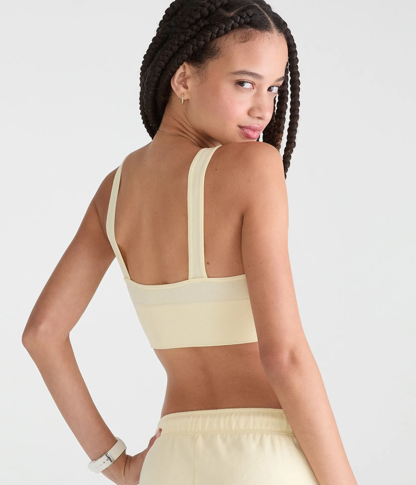 Seamless Scoop Long-Line Bralette
