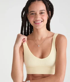 Seamless Scoop Long-Line Bralette