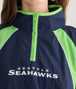 Seattle Seahawks Quarter-Zip Track Jacket