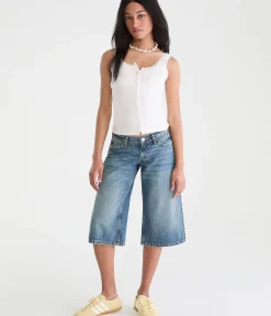 Seriously Soft Lace-Trim Buttoned Tank Top
