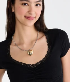 Seriously Soft Lace-Trim Scoop Tee