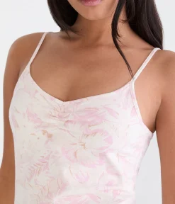 Seriously Soft Tropical Floral Cinched V-Neck Cami