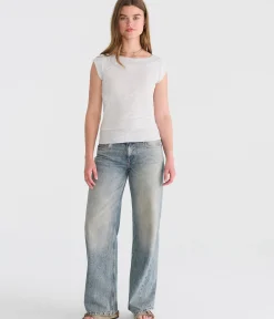 Seriously Soft Wide-Neck Raglan Tee