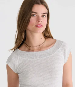 Seriously Soft Wide-Neck Raglan Tee