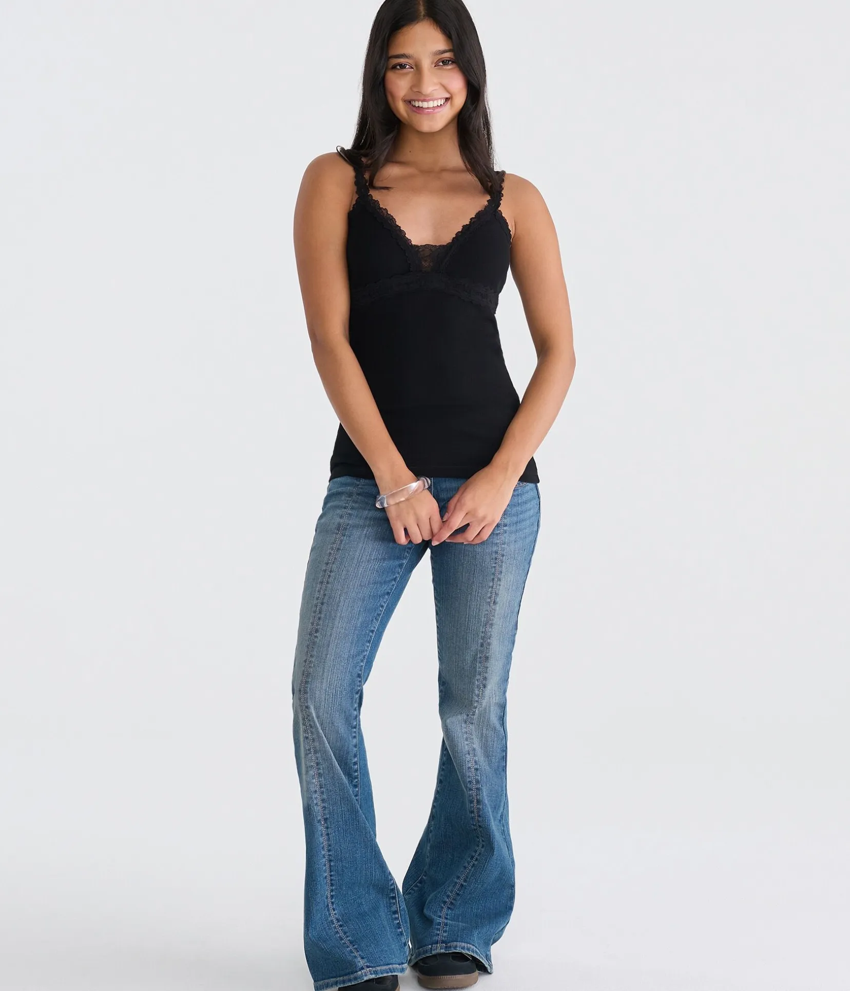 Seriously Soft Y2K Lace V-Neck Cami