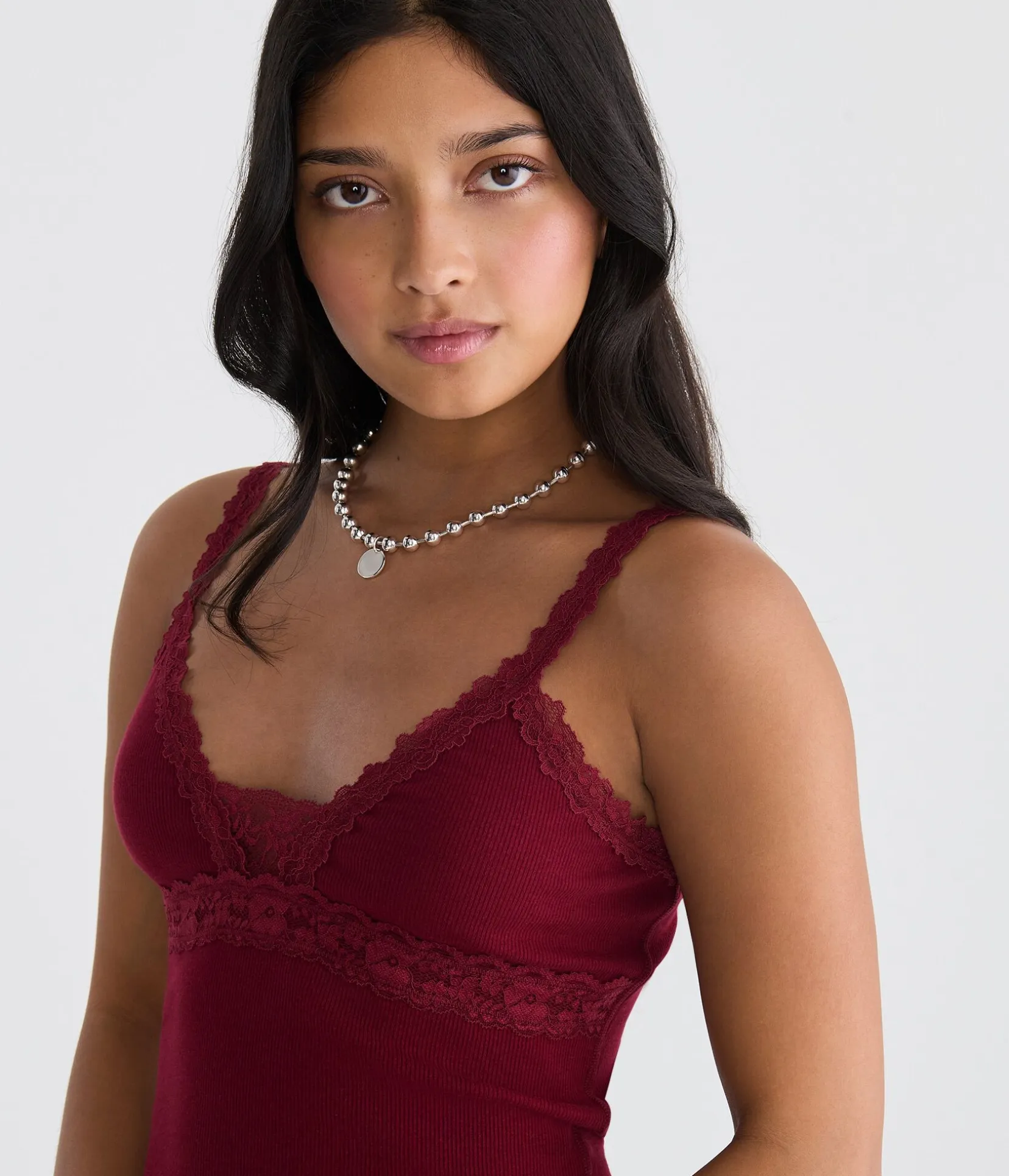 Seriously Soft Y2K Lace V-Neck Cami