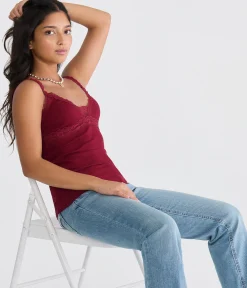 Seriously Soft Y2K Lace V-Neck Cami