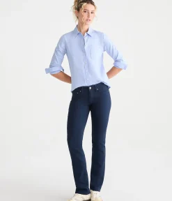 Seriously Stretchy Mid-Rise Straight Uniform Pants