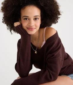 Slouchy V-Neck Sweater
