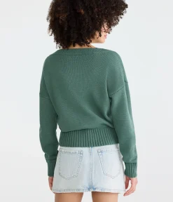 Slouchy V-Neck Sweater