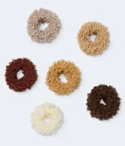 Small Neutral Cozy Hair Tie 6-Pack