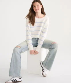 Small Stripe Crew Sweater