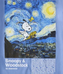 Snoopy The Starry Night Relaxed Graphic Tee