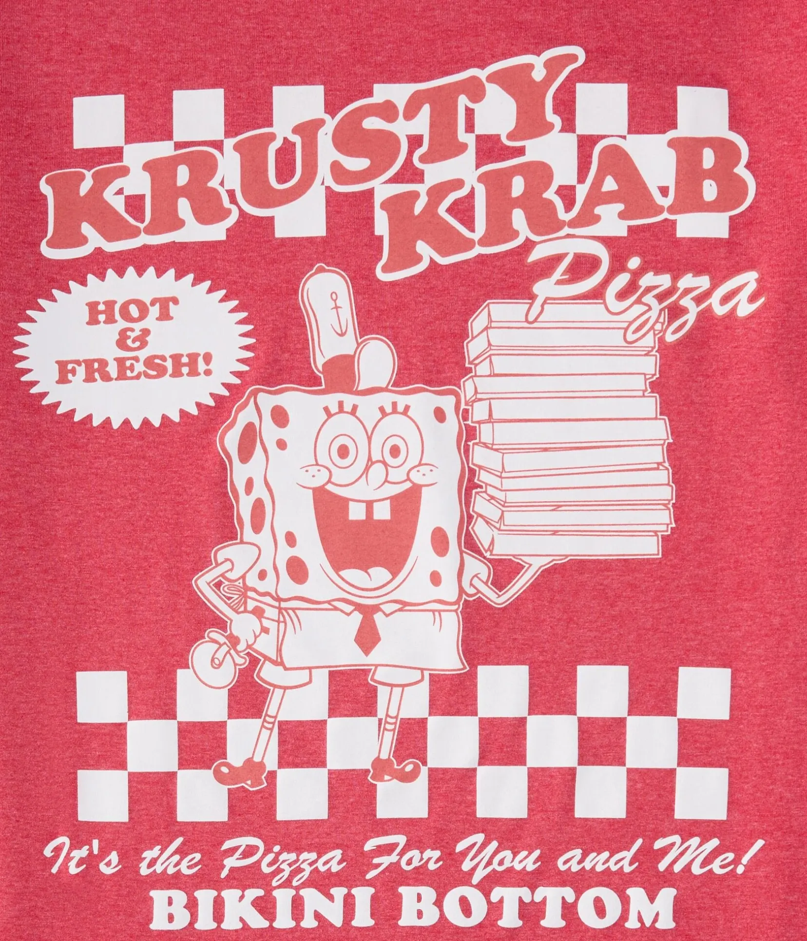 SpongeBob Krusty Krab Pizza Relaxed Graphic Tee