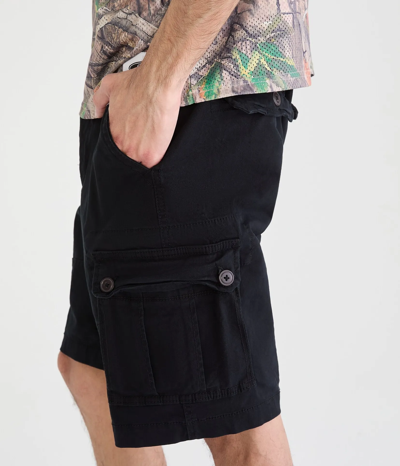 Stretch Twill Cargo Shorts 10"