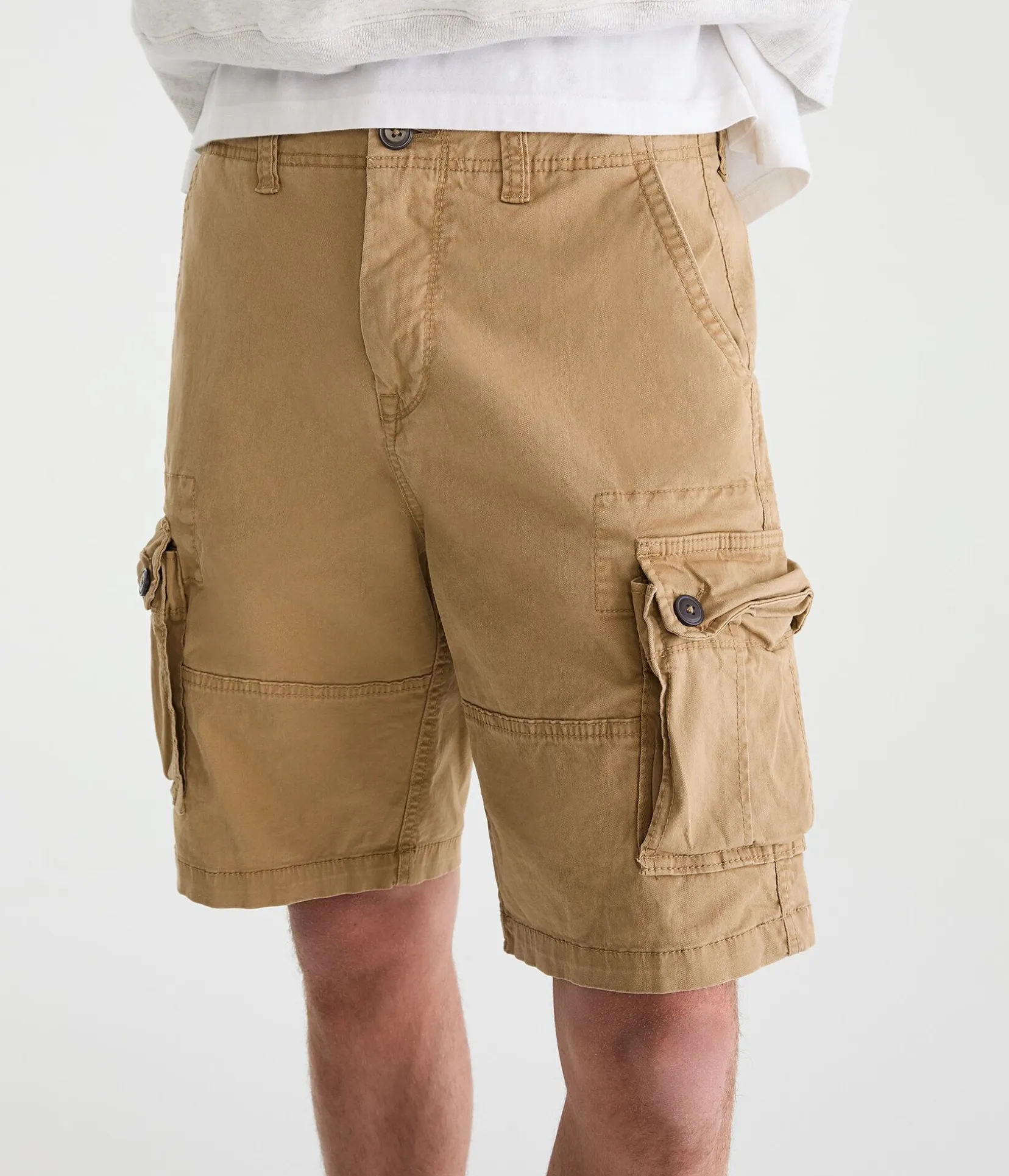 Stretch Twill Cargo Shorts 10"