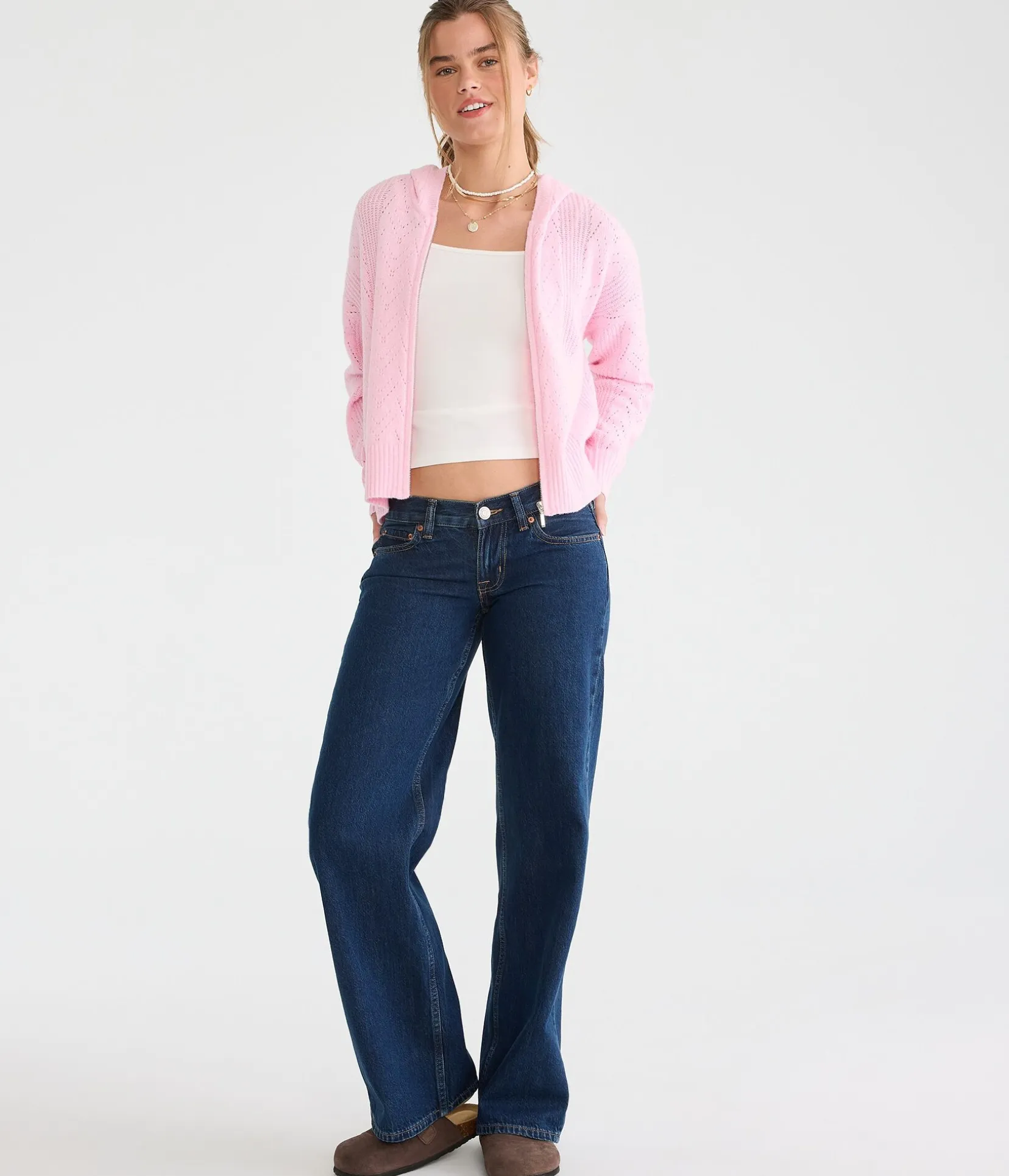 Super Low-Rise Baggy Wide Leg Jean