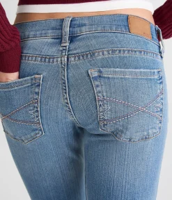 Super Low-Rise Bootcut Star Pocket Jean