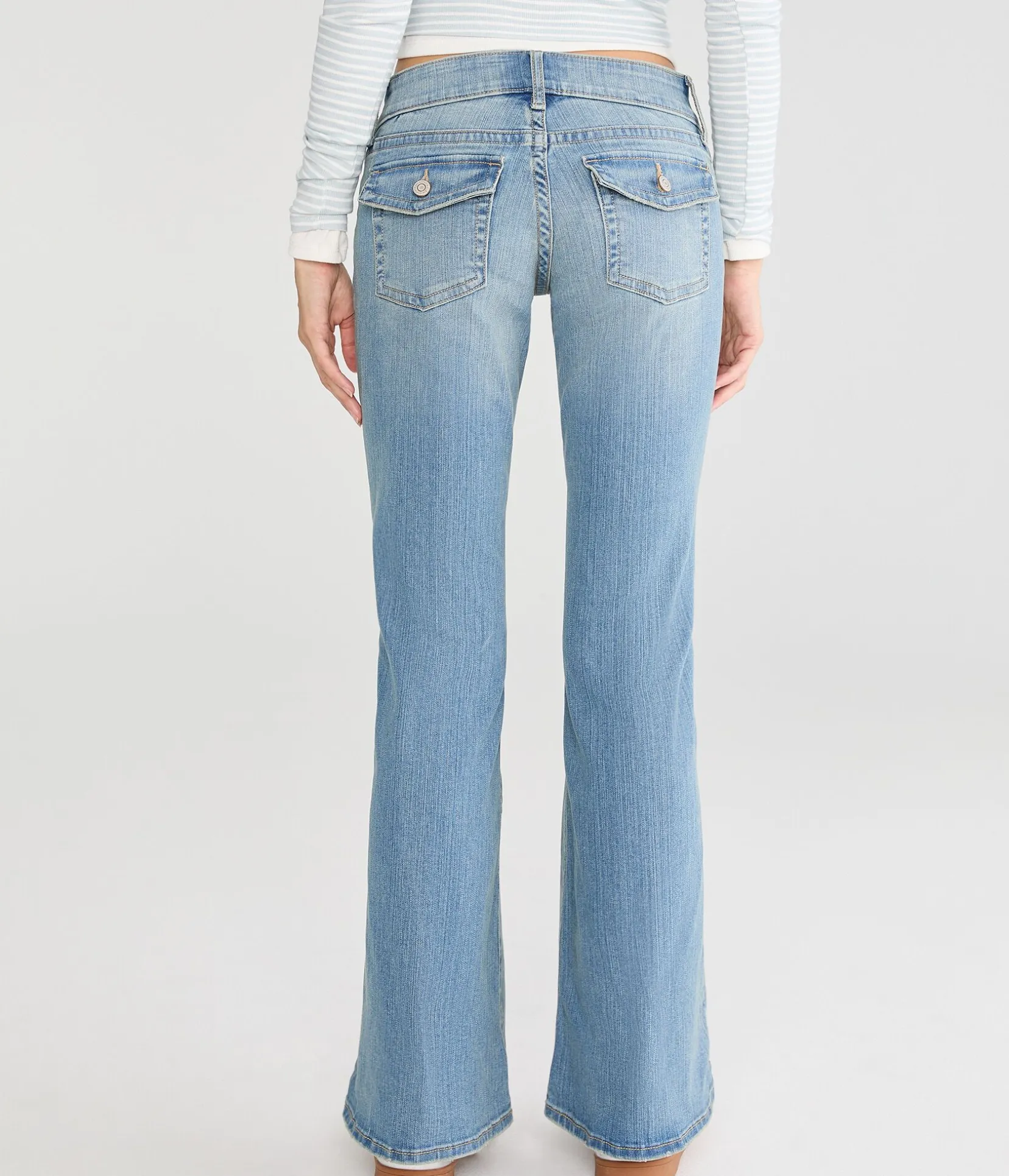 Super Low-Rise Flare Jean