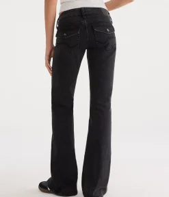 Super Low-Rise Flare Jean