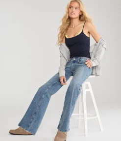 Super Low-Rise Flare Jean