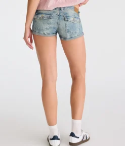 Super Low-Rise Micro Denim Shorts