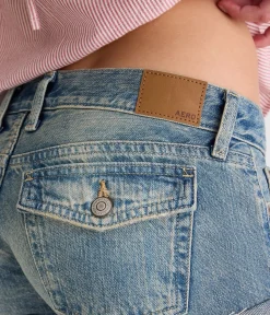 Super Low-Rise Micro Denim Shorts