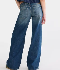 Super Low-Rise Ultra Wide Leg Jean
