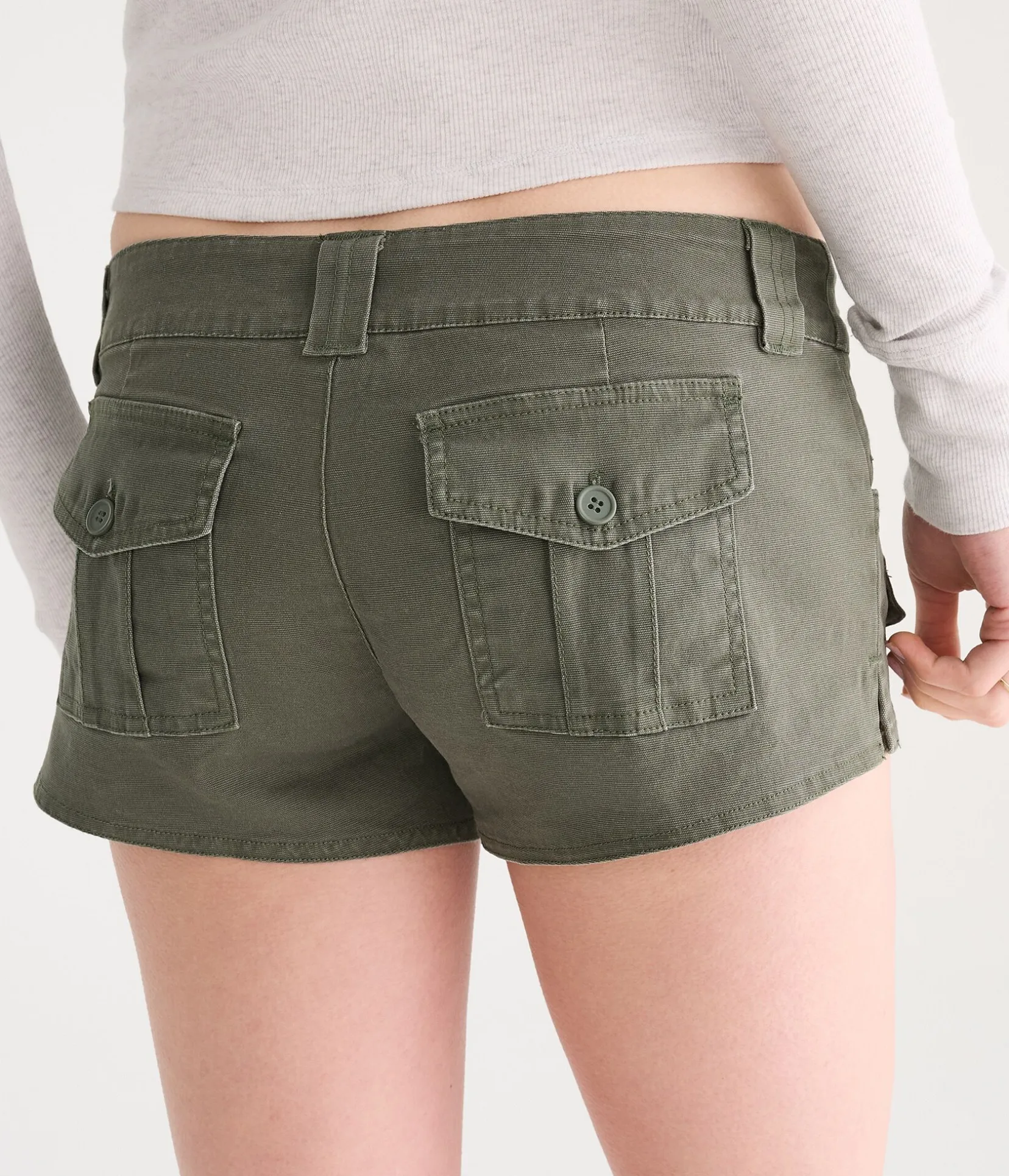 Super Low-Rise Utility Shorts