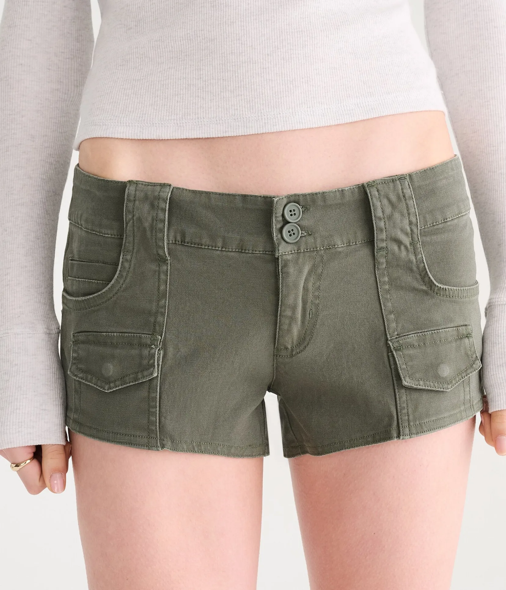 Super Low-Rise Utility Shorts
